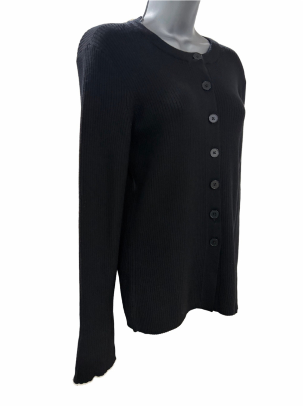 NWOT Madewell Whipstitched Longline Cardigan in Merino Blend black size medium - Picture 4 of 10